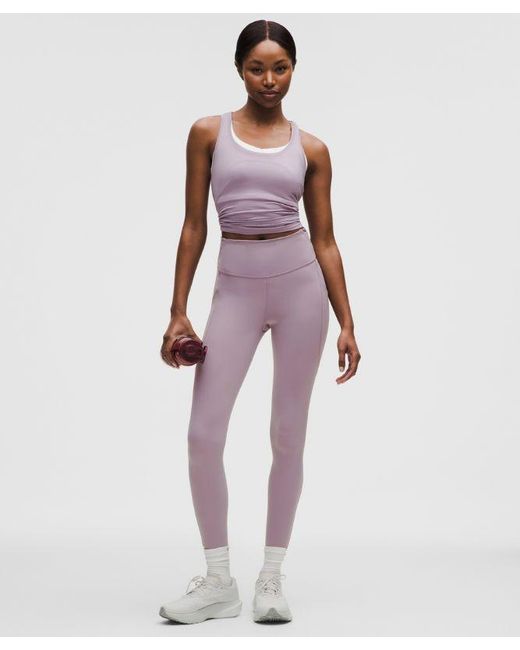 lululemon athletica Red – Fast And Free High-Rise Tight Leggings 5 Pocket – 25" – /Pastel – Size 4