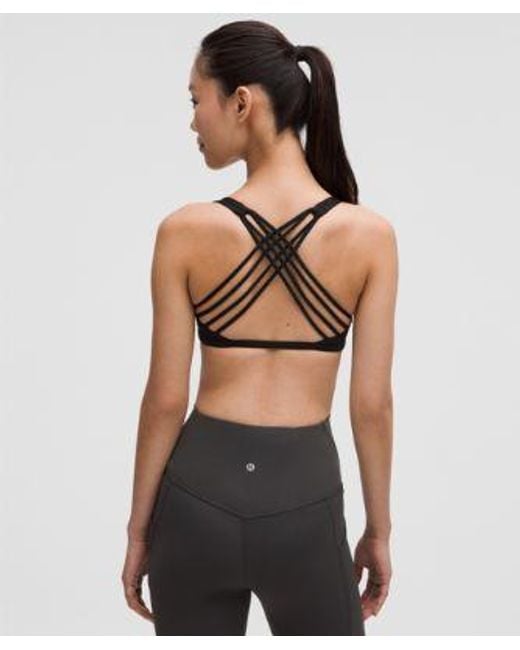 lululemon athletica Gray Free To Be Bra