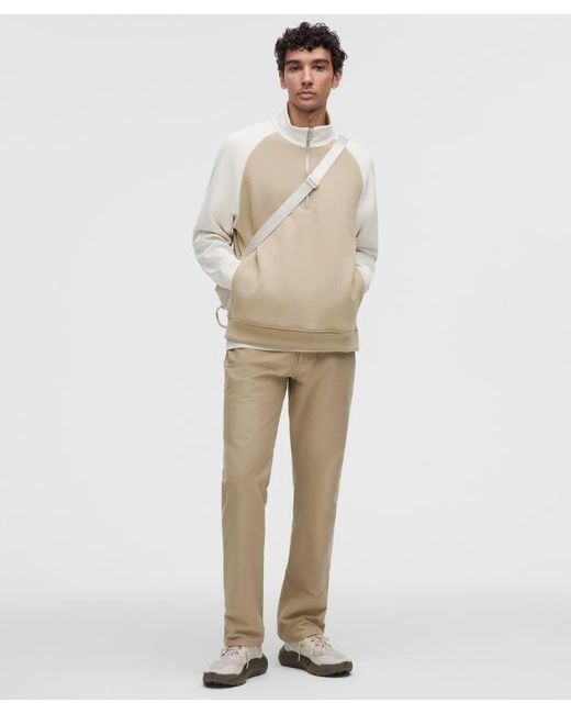 lululemon athletica Natural – Easyfive Classic-Straight Trousers 34L – Color Khaki – Size 12 for men