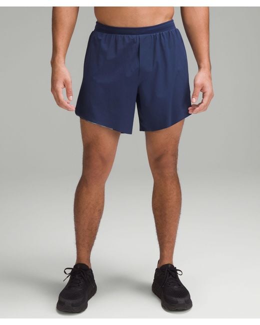 lululemon athletica Fast And Free Lined Shorts - 6" - Color Blue - Size M for men