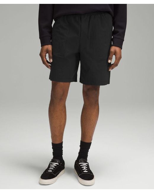 lululemon athletica Bowline Shorts Stretch Cotton Versatwill - 8" - Color Black - Size L for men