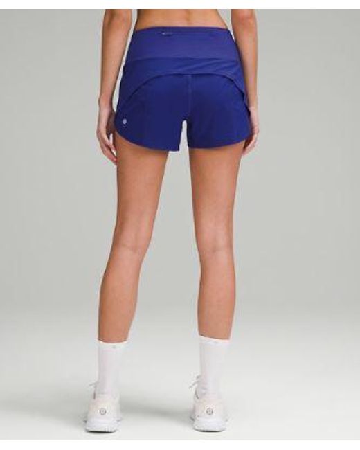 lululemon athletica Blue Speed Up High-rise Lined Shorts 4"