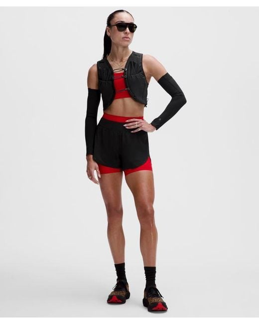 lululemon athletica Brown Fast And Free High-Rise Classic-Fit Split Short 3"