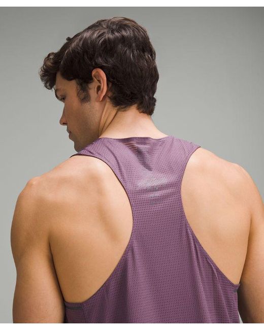 lululemon athletica Purple – Fast And Free Race Length Tank Top – / – for men