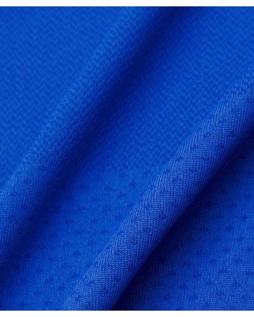 lululemon athletica Blue – Fast And Free Short-Sleeve Shirt Perforated Stripe – – Size Large for men