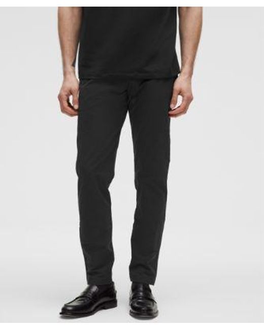 lululemon athletica Black Abc Slim-Fit Trouser 34L for men