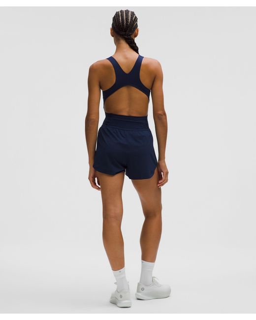 lululemon athletica Blue Go Further Split-Short Runsie 3"