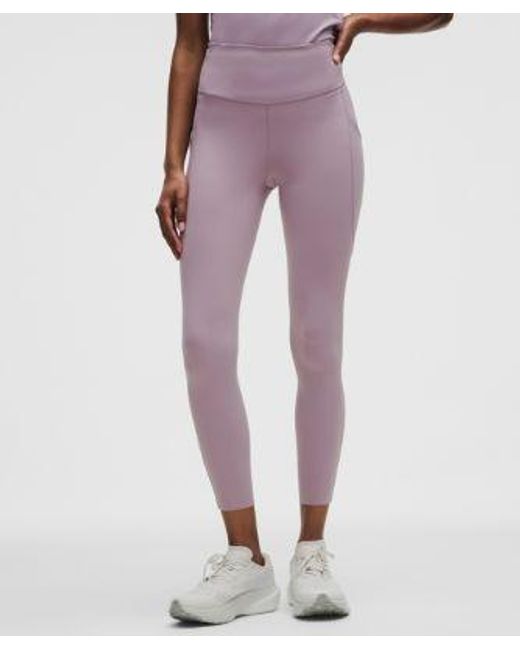 lululemon athletica Red – Fast And Free High-Rise Tight Leggings 5 Pocket – 25" – /Pastel – Size 4
