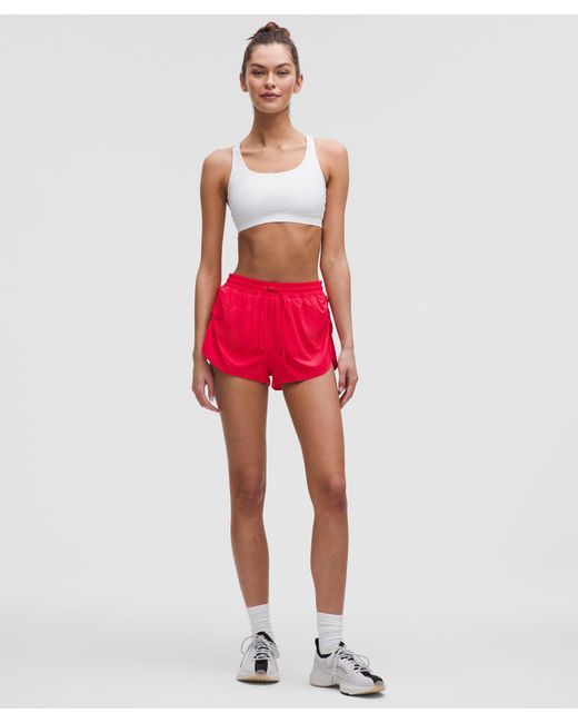 lululemon athletica Red Side-Cinch High-Rise Short 1.5"
