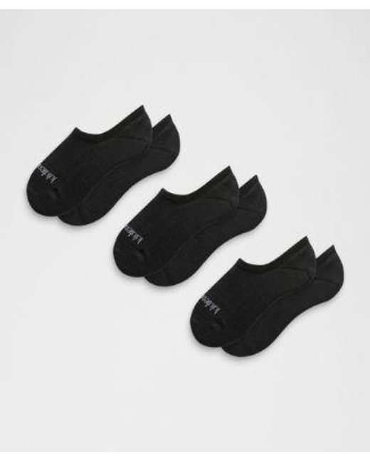 lululemon athletica Black – Daily Essential No-Show Socks 3 Pack – – Size Large