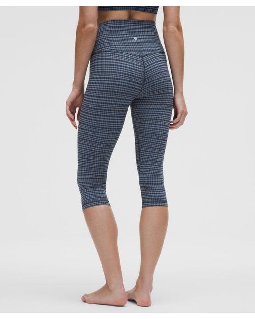 lululemon athletica Blue Align High-Rise Crop 17"