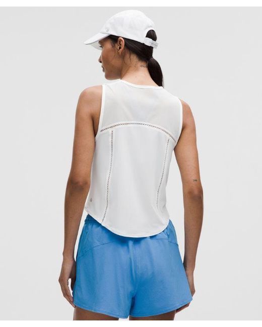 lululemon athletica White Sculpt Cropped Tank Top