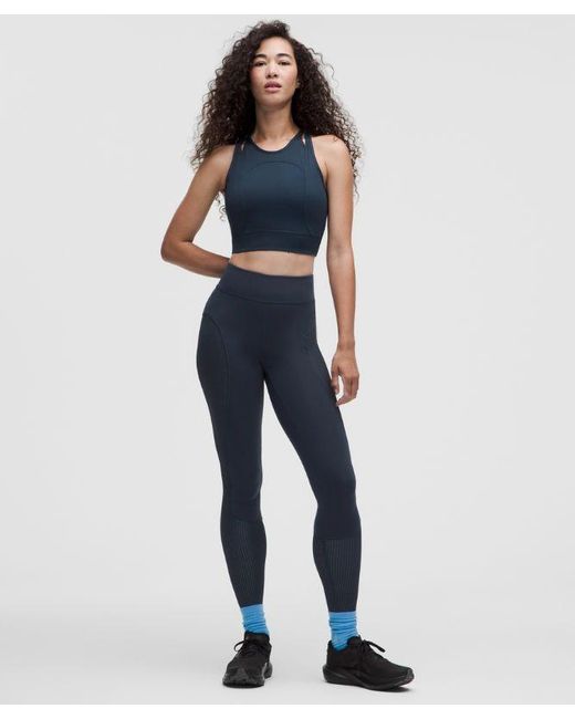 lululemon athletica Blue – -Panelled High-Rise Tight Leggings Slnsh Collection – 28" – – Size 16