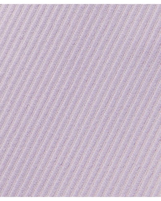 lululemon athletica Purple Ribbed Softstreme Mid-rise Pants 32"