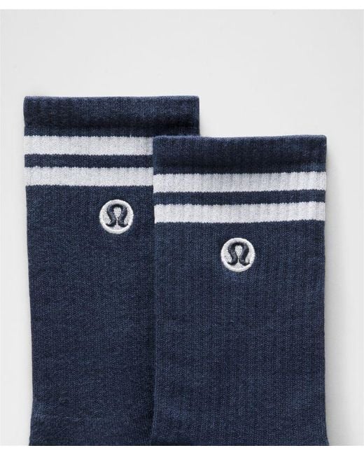 lululemon athletica Blue Daily Essential Crew Socks