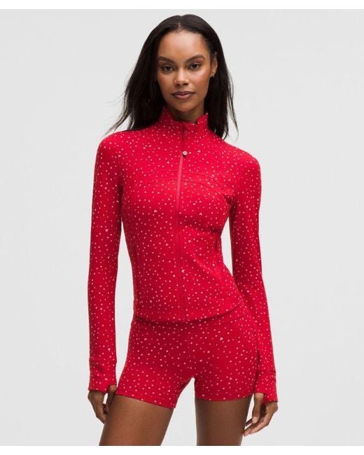 lululemon athletica Red – Define Cropped Jacket Nulu – – Size 14