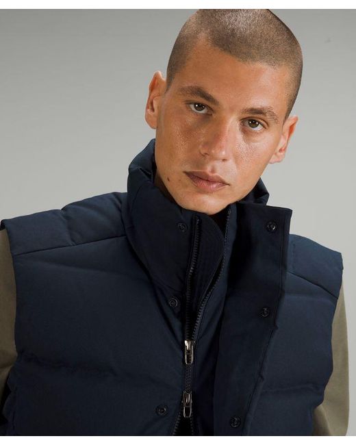 lululemon athletica Wunder Puff Vest Tech Canvas - Color Blue - Size L for men