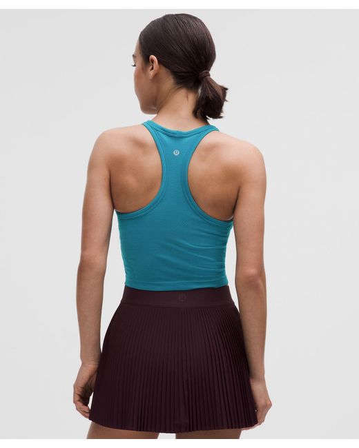 lululemon athletica Blue Swiftly Tech Cropped Racerback Tank Top 2