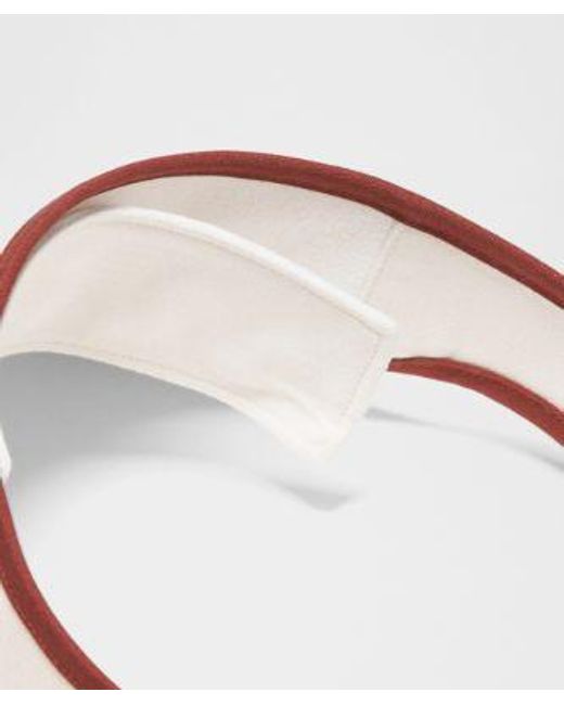 lululemon athletica Pink – Removable Sweatband Cotton Canvas Visor Hat – – Size Large/Xl