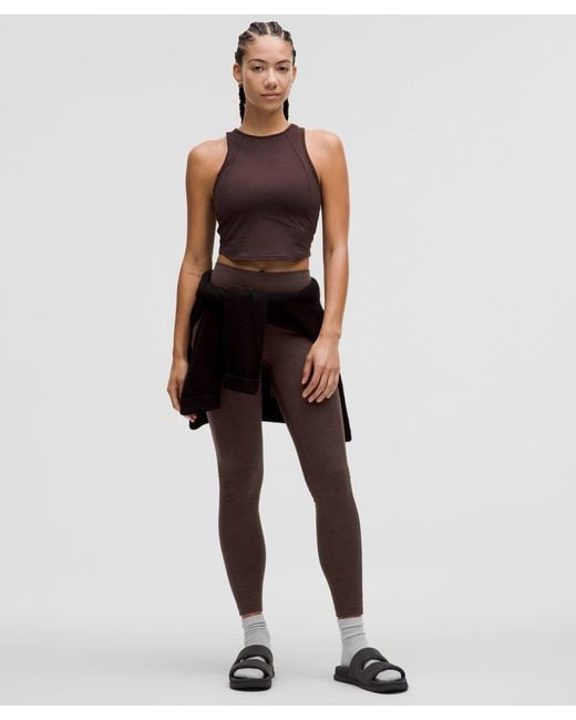 lululemon athletica Brown Softy Suedey High-Rise Tight 28"