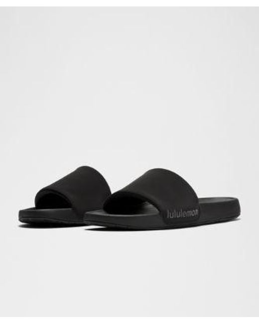 lululemon athletica Restfeel Slides - Color Black/grey - Size 10