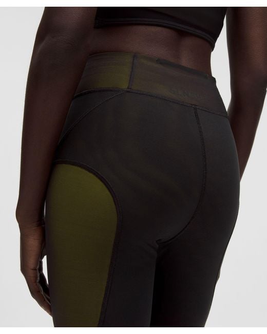lululemon athletica Black Mesh-Panelled High-Rise Tight 28"