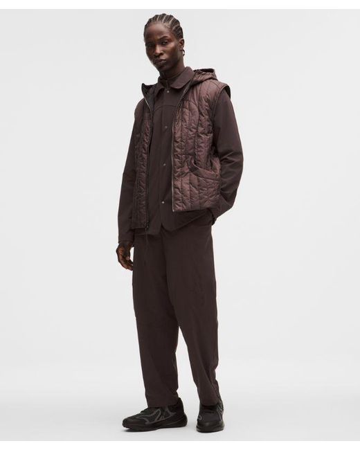 lululemon athletica Brown – Nylon Track Pants Slnsh Collection – – Size Large for men