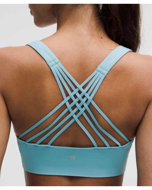 lululemon athletica Blue Flexyflex Strappy Yoga Bra