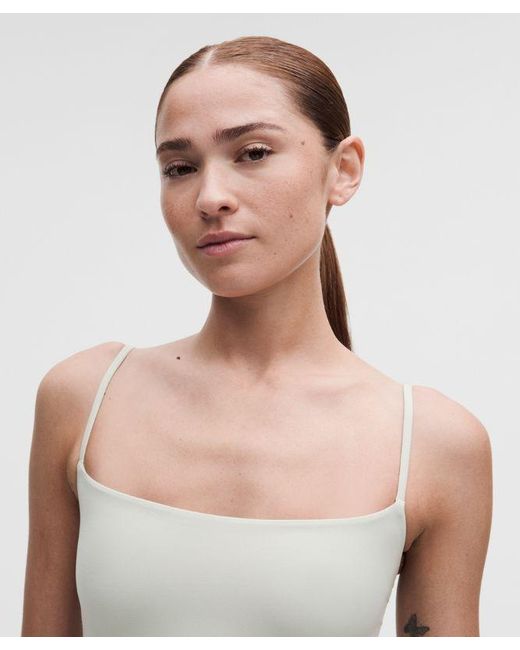 lululemon athletica Blue Wundermost Ultra-Soft Nulu Spaghetti-Strap Adjustable Cami
