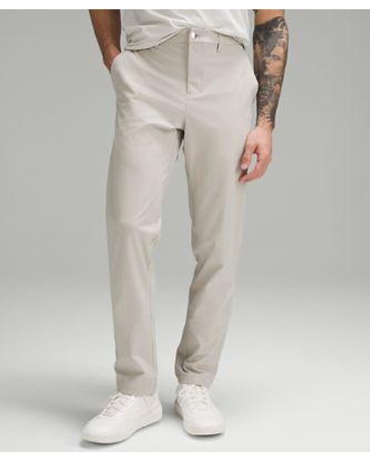 lululemon athletica Natural – Abc Classic-Fit Trousers 34"L Warpstreme – Color Khaki – for men