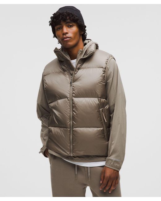 lululemon athletica Gray Always Down Puffer Vest for men