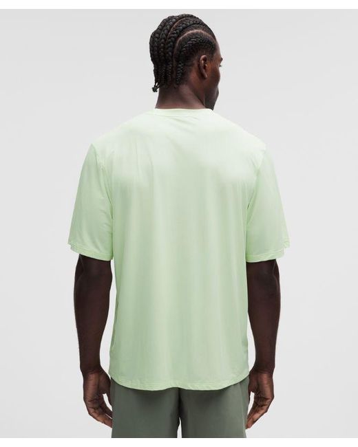 lululemon athletica Green Brushed Yoga Crewneck T-Shirt for men