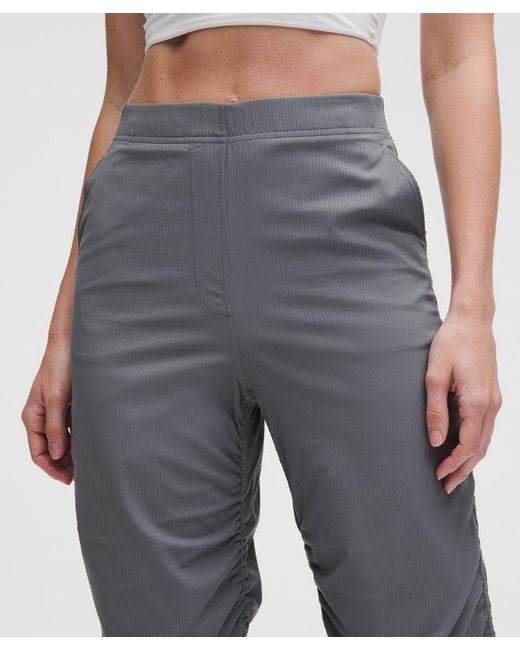 lululemon athletica Gray Dance Studio Slim-Fit High-Rise Flared Pant