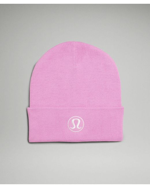 lululemon athletica Warm Revelation Beanie Hat - Color Pink - Size L/xl
