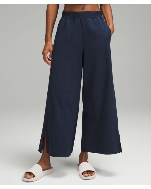 lululemon athletica Stretch Woven Wide-leg High-rise Cropped Pants