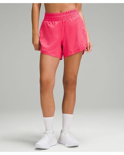 lululemon athletica Pink Track That High-rise Lined Shorts 5"