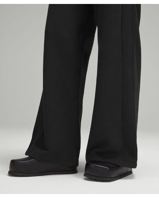 lululemon athletica Black Scuba Mid-rise Wide-leg Pants Full Length
