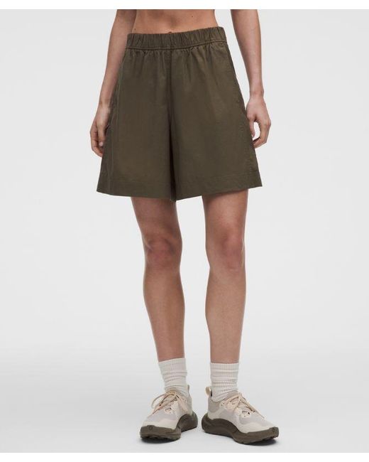 lululemon athletica Multicolor Lululinen High-Rise Relaxed-Fit Short 7"