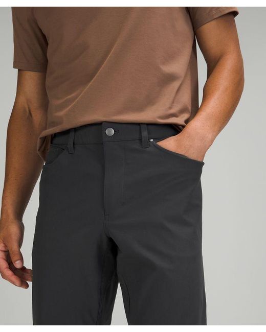lululemon athletica Blue Abc Classic-fit 5 Pocket Trousers 30"l Warpstreme - Color Black - Size 28 for men
