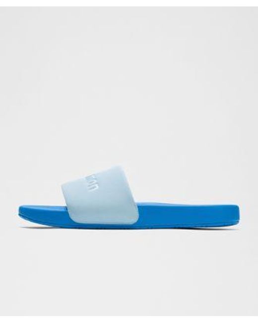 lululemon athletica Blue – Restfeel Slides Graphic – – Size 14 for men