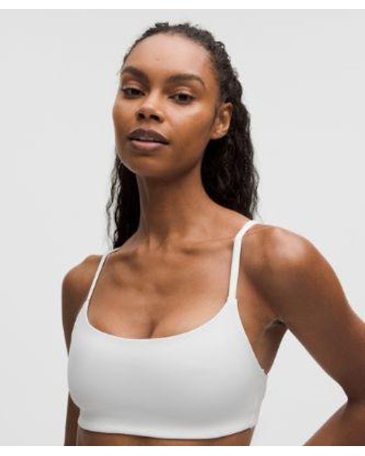 lululemon athletica Gray Wunder Train Strappy Racer Bra