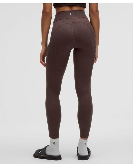 lululemon athletica Brown Softy Suedey High-Rise Tight 28"