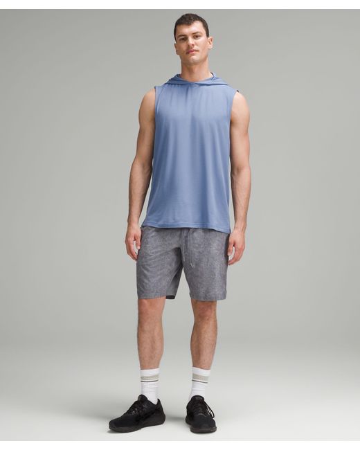 lululemon athletica Blue License To Train Relaxed-fit Sleeveless Hoodie