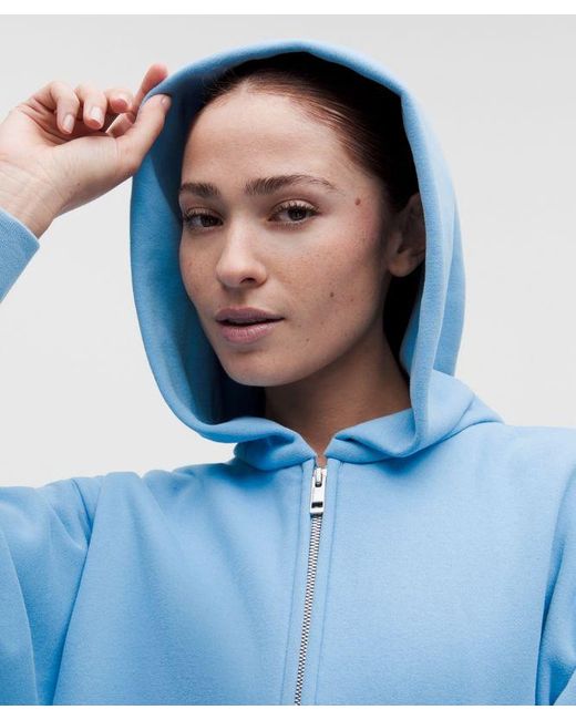 lululemon athletica Blue Steady State Superloft Full Zip Hoodie