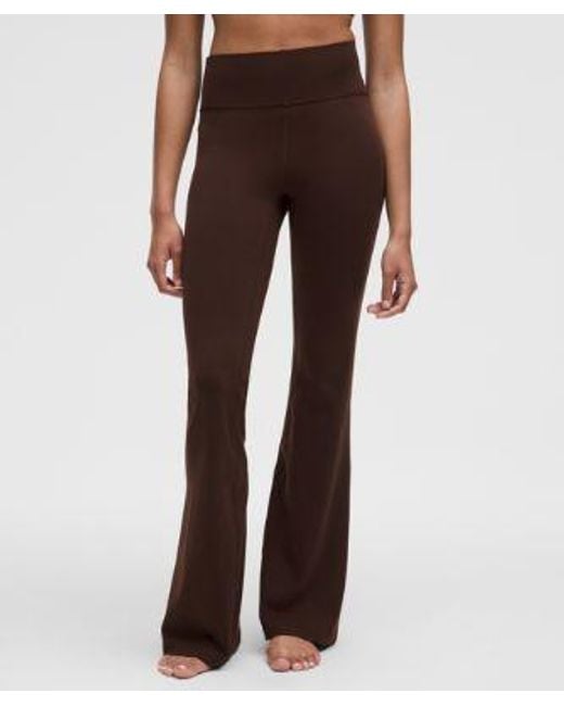 lululemon athletica Brown – Groove Nulu High-Rise Flared Pants Regular – – Size 4