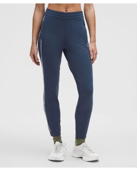 lululemon athletica Blue Everlux Slim-Fit High-Rise Track Pant