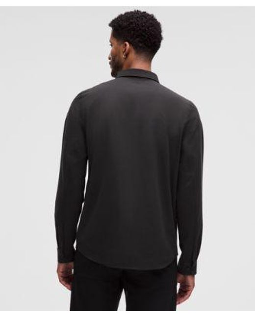 lululemon athletica Black New Venture Long-Sleeve Shirt for men