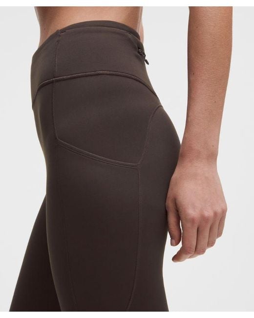 lululemon athletica White Fast And Free 6-Pocket Thermal Tight 28"