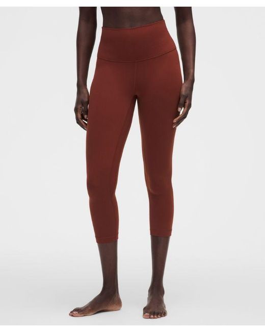 lululemon athletica Red Align High-Rise Crop 21"
