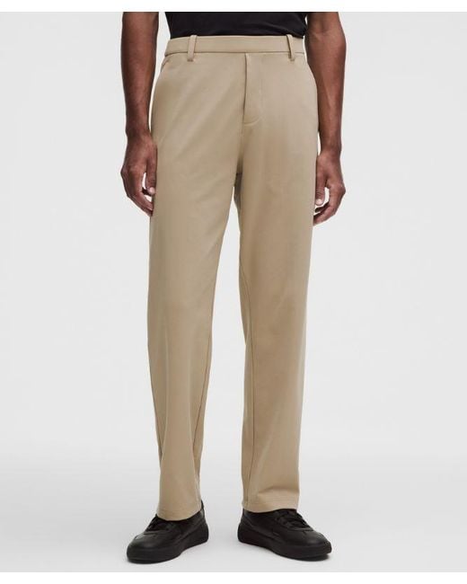 lululemon athletica Gray – Daydrift Classic-Fit Trousers Regular – Color Khaki – Size Large for men